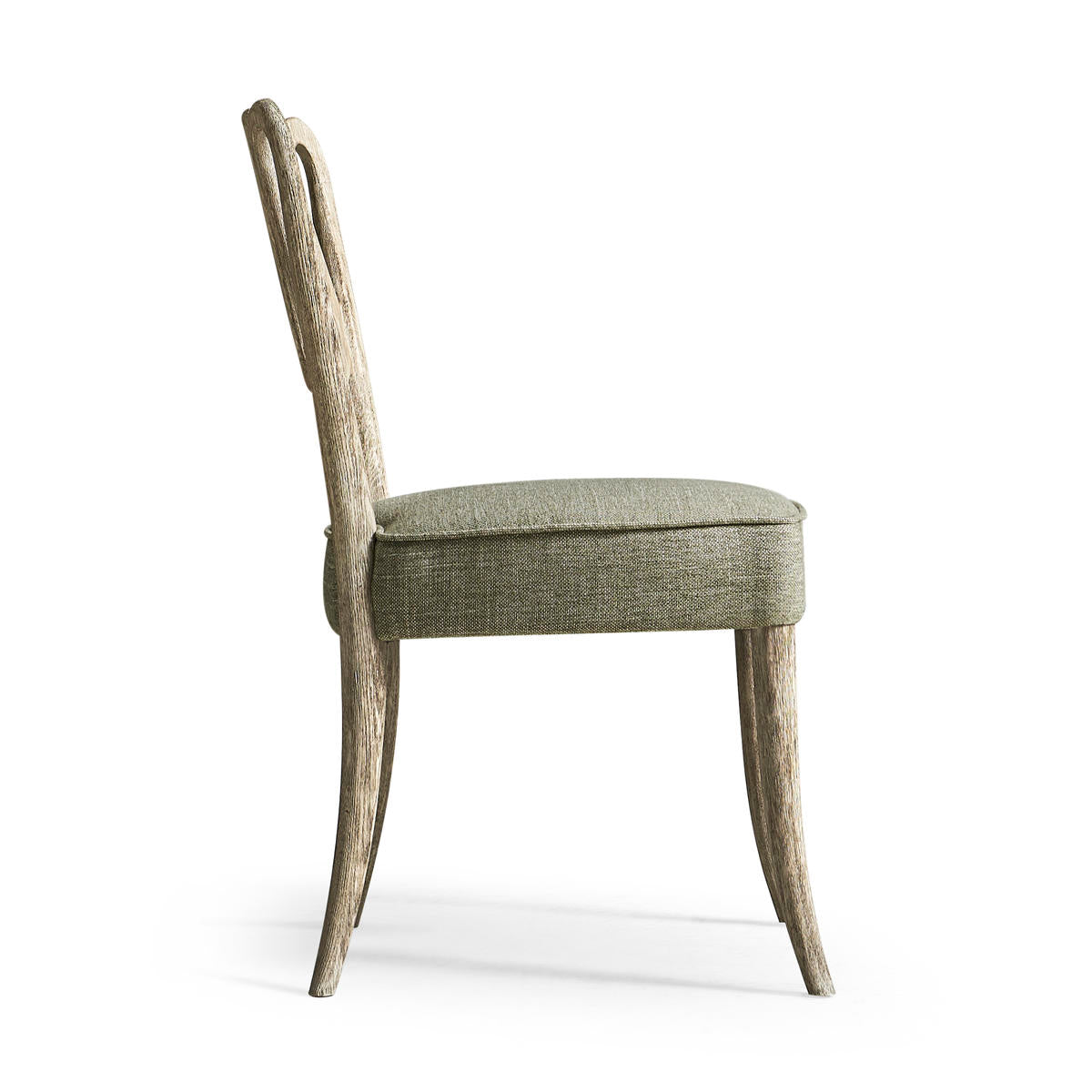 Jonathan Charles Ampney Washed Grey Oak Side Chair - Set of 2