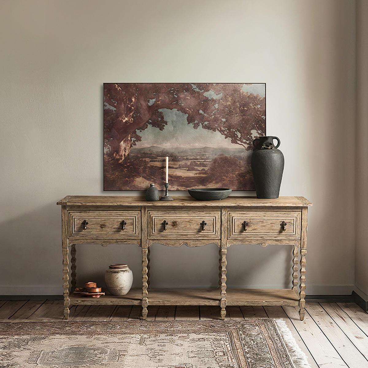 Jonathan Charles Sagehill Spindle-Leg Console