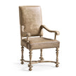 Jonathan Charles Sagehill Leather Arm Chair