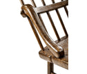 Jonathan Charles Rustic Dark Oak Country Side Chair with a Plank Seat