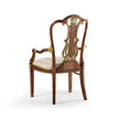 Jonathan Charles Buckingham Gilded Lyre Back Arm Chair