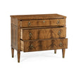 Jonathan Charles Empire Style Walnut Three Drawer Chest