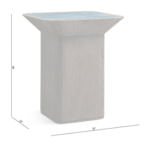 Jonathan Charles Sapphire Square Lamp Table