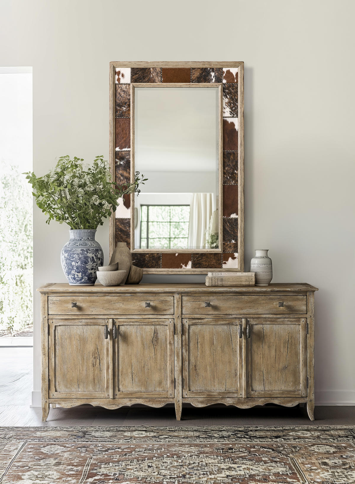 Jonathan Charles Sagehill Rectangular Hide Mirror
