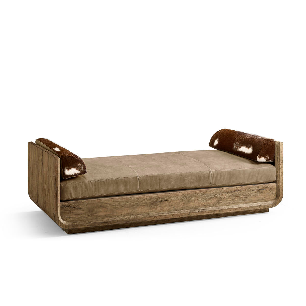 Jonathan Charles Stone Ridge Leather & Hide Daybed Light