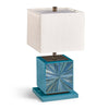 Jonathan Charles Sapphire Cube Table Lamp