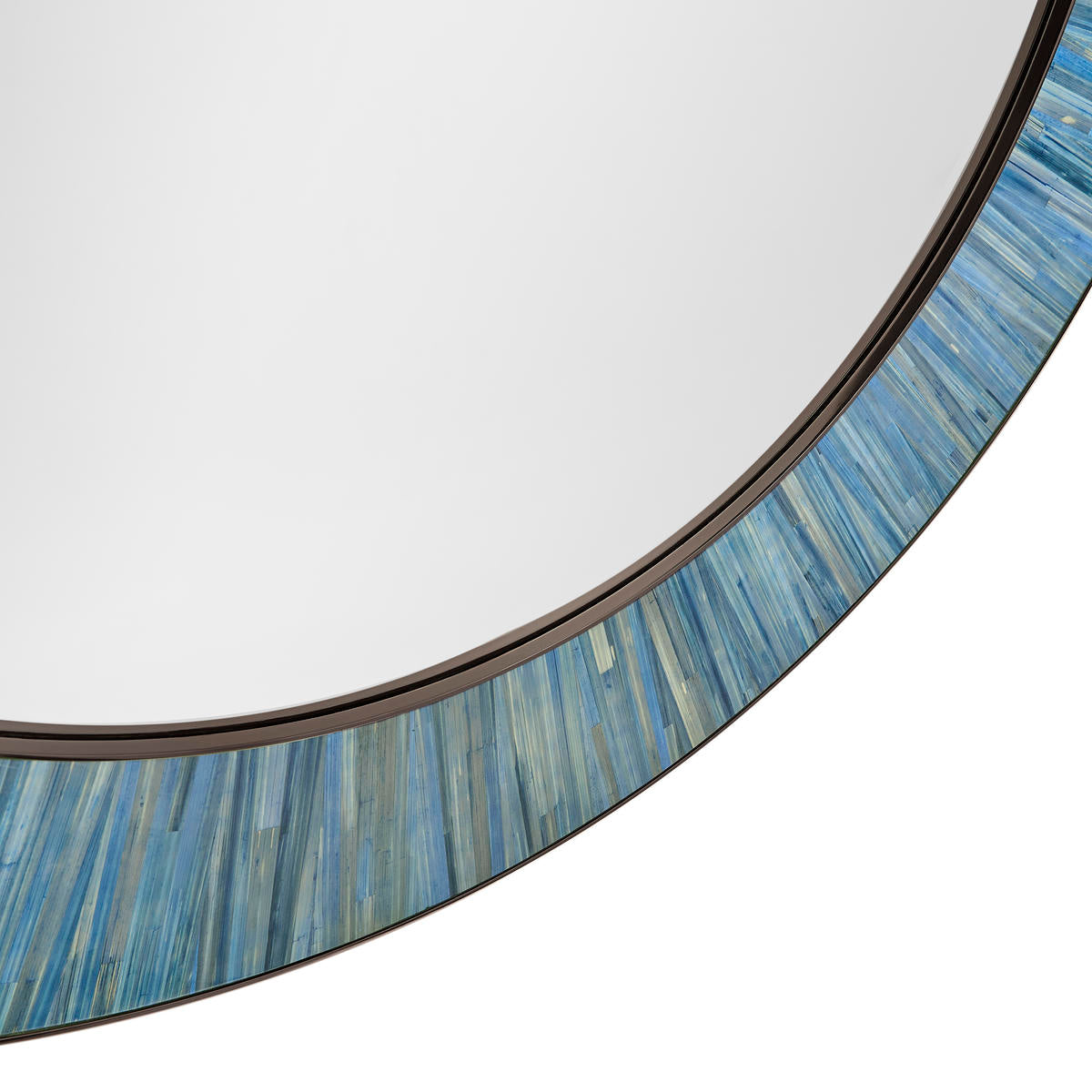 Jonathan Charles Sapphire Round Mirror