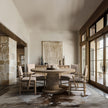 Jonathan Charles Sagehill Rush Seat Arm Chair