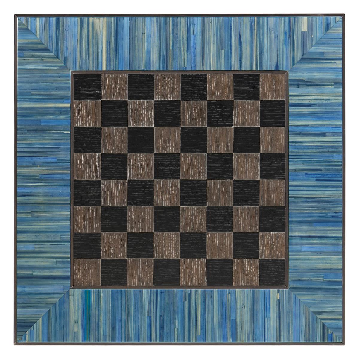 Jonathan Charles Sapphire Straw Game Table