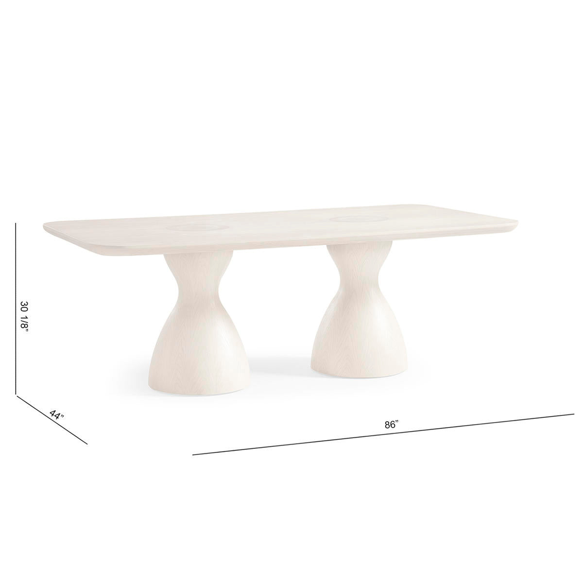 Jonathan Charles Seamount Rectangular Dining Table