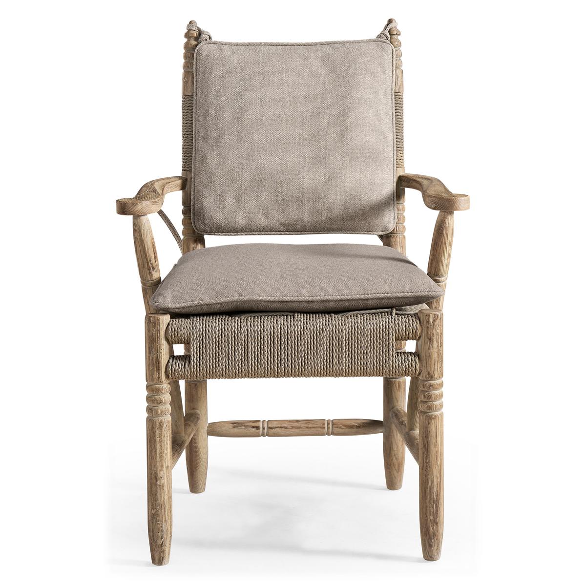 Jonathan Charles Sagehill Rush Seat Arm Chair