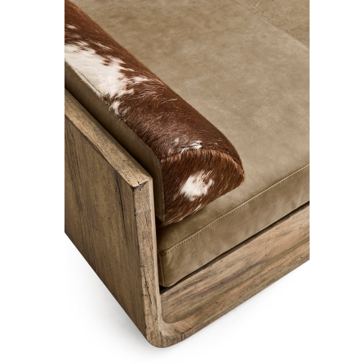 Jonathan Charles Stone Ridge Leather & Hide Daybed Light
