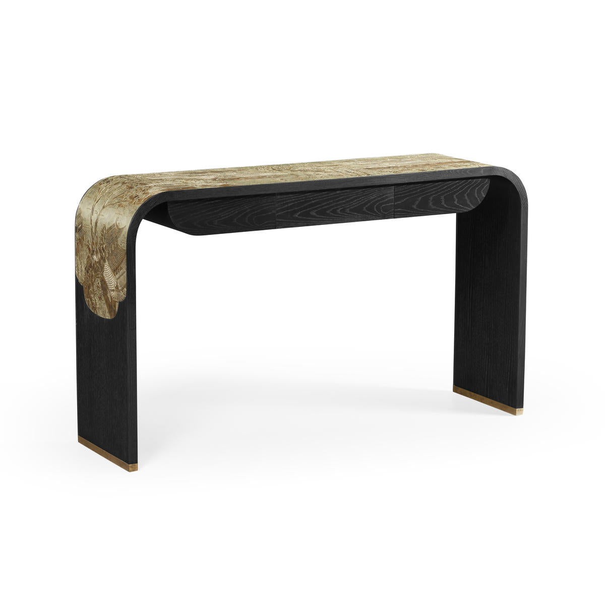 Jonathan Charles Fusion Curved Chinoiserie Console