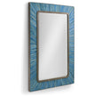 Jonathan Charles Sapphire Rectangular Wall Mirror
