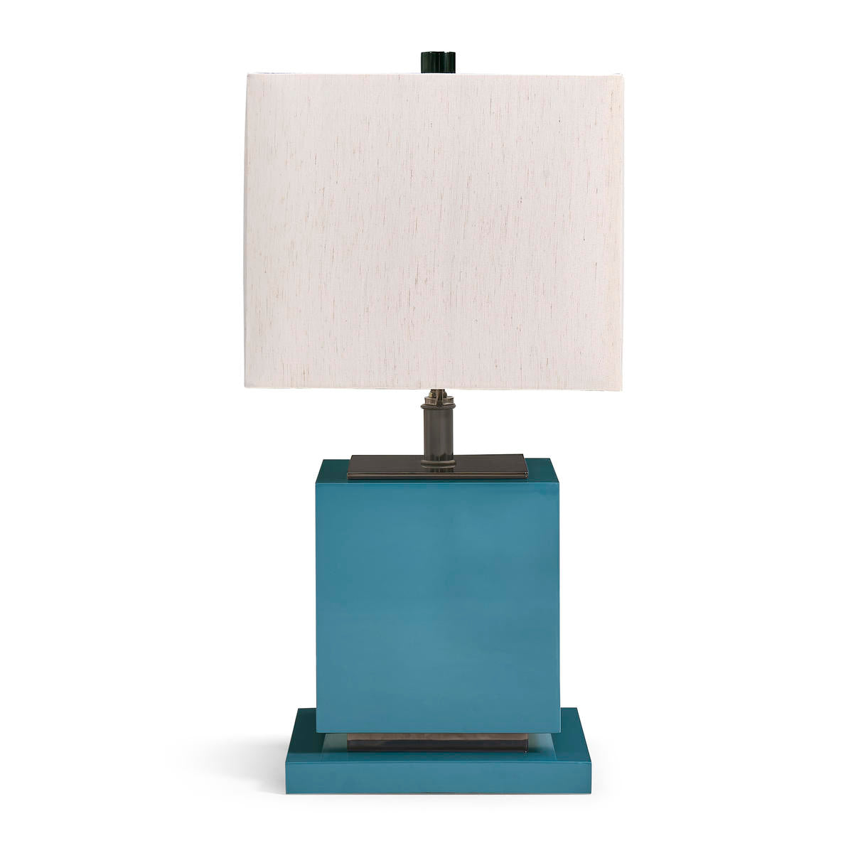 Jonathan Charles Sapphire Cube Table Lamp