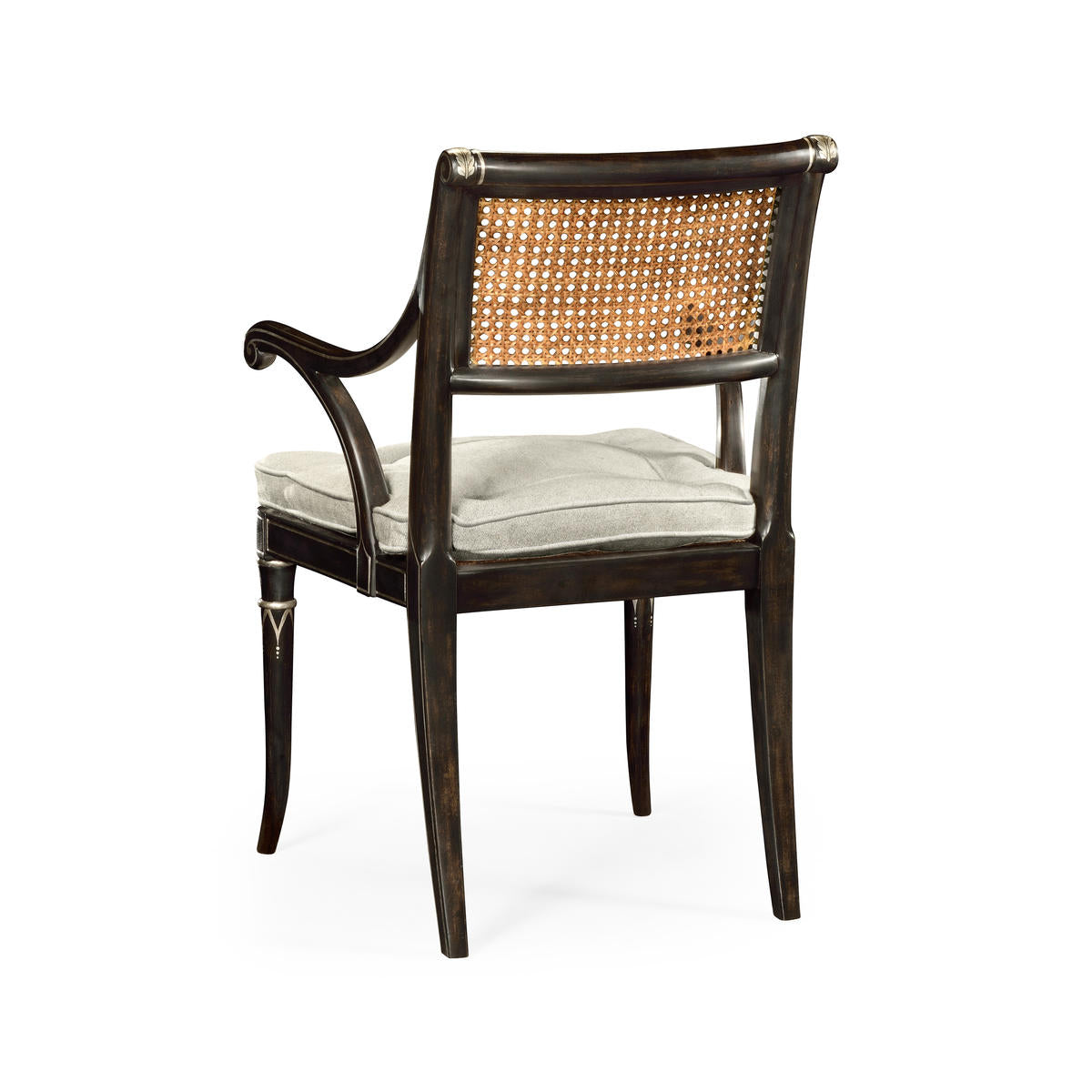 Jonathan Charles Linden Charcoal Wash Dining Arm Chair