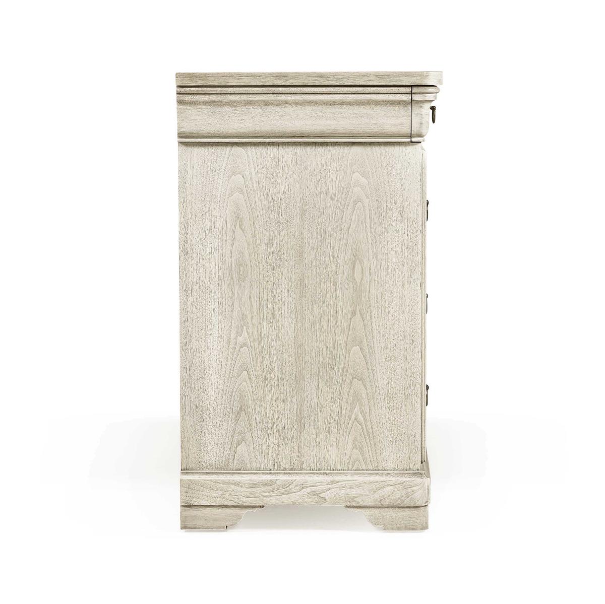 Jonathan Charles Entropy Louis Phillipe Bleached Walnut Drawer Chest