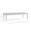 Jonathan Charles Sapphire Rectangular Dining Table 112
