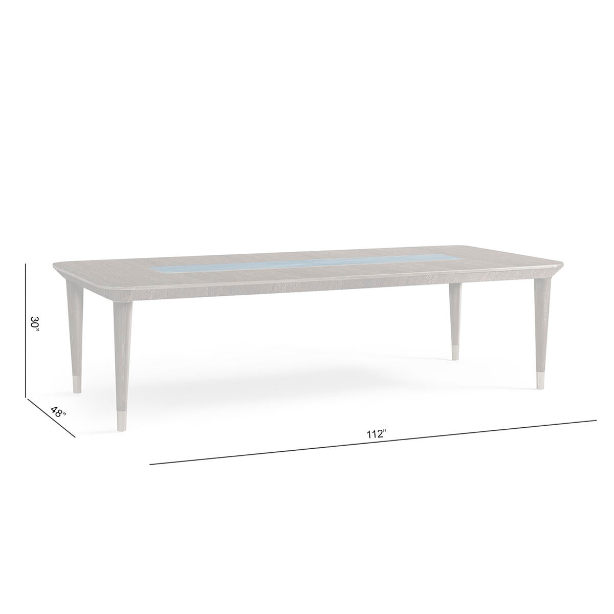 Jonathan Charles Sapphire Rectangular Dining Table 112