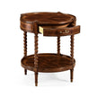 Jonathan Charles Regency Mahogany Round Side Table