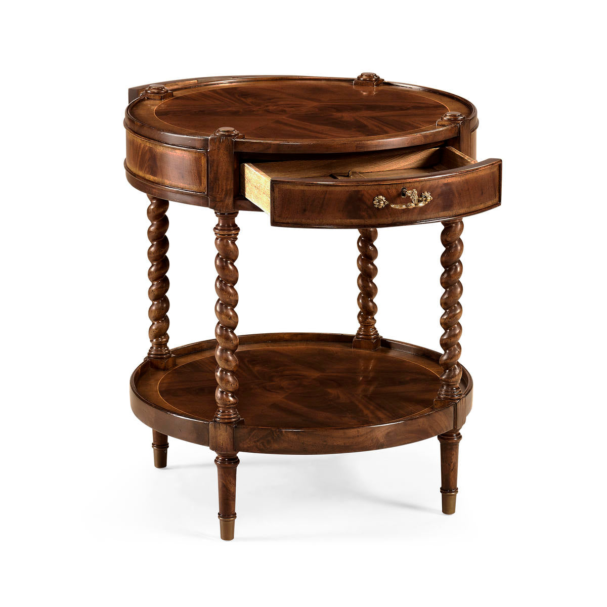 Jonathan Charles Regency Mahogany Round Side Table