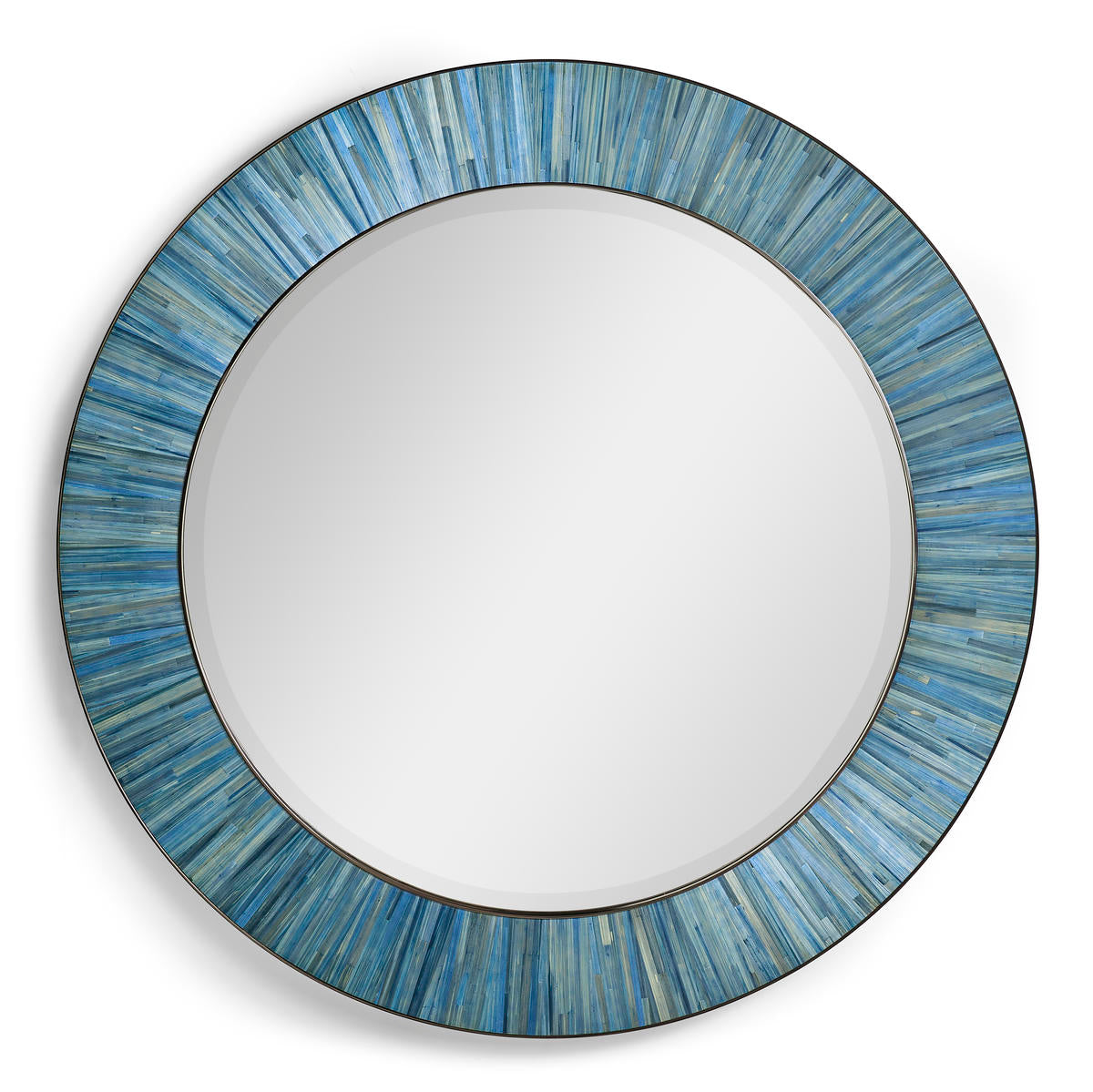 Jonathan Charles Sapphire Round Mirror