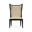 Jonathan Charles Greek Key Design Biedermeier Black Side Chair