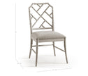 Jonathan Charles Saros Chippendale Bamboo Side Chair - Set of 2