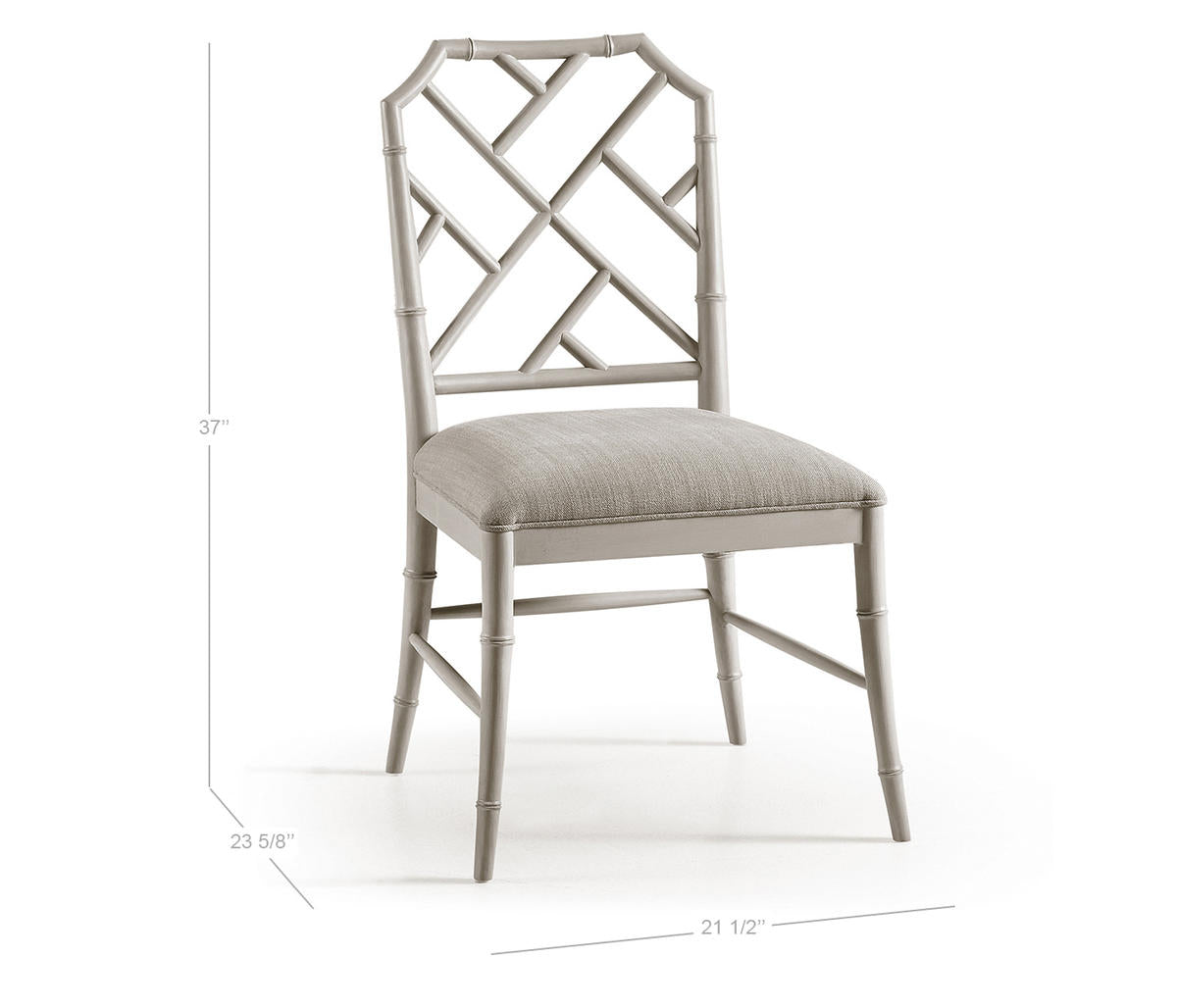 Jonathan Charles Saros Chippendale Bamboo Side Chair - Set of 2