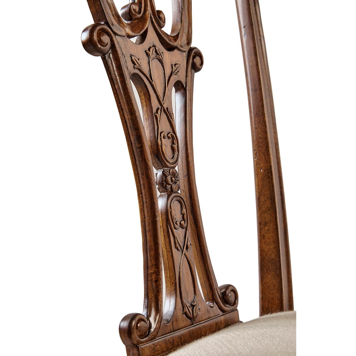 Jonathan Charles Mahogany 18th Century Dining Side Chair