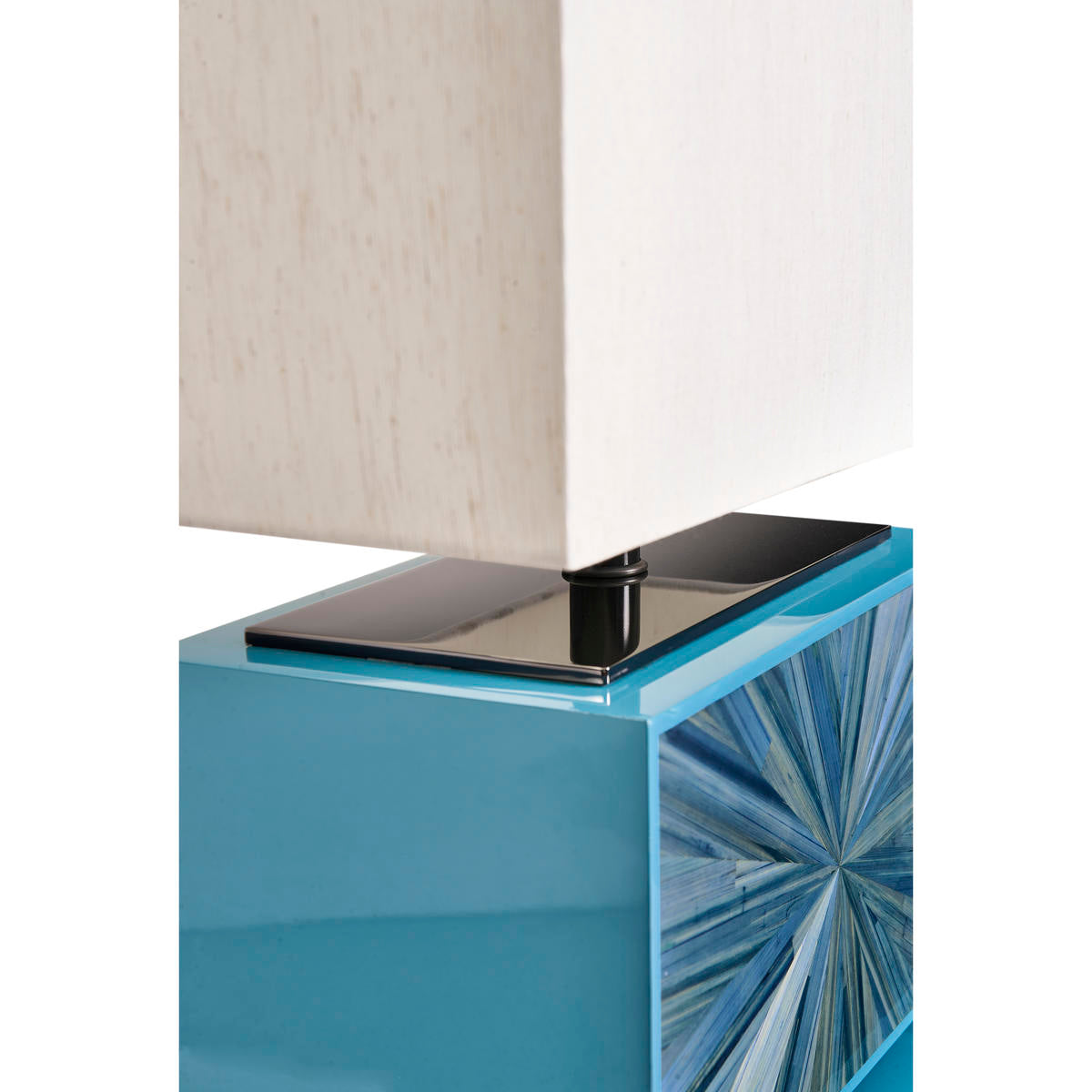 Jonathan Charles Sapphire Horizontal Table Lamp