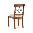 Jonathan Charles Regency Crotch Walnut Curved Back Side Chair