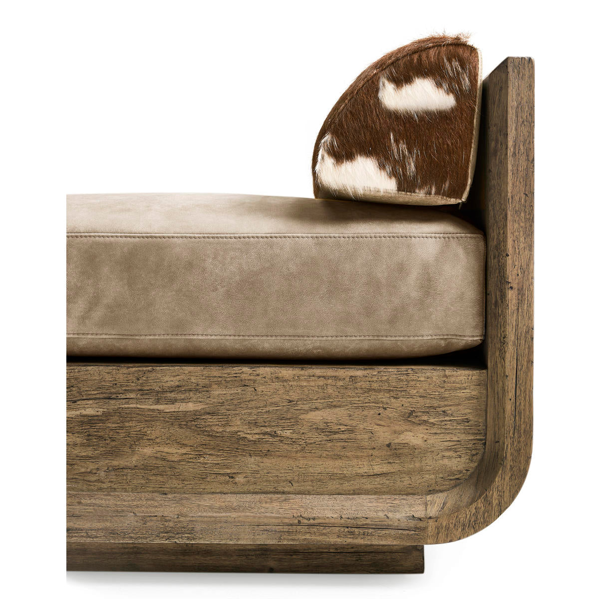 Jonathan Charles Stone Ridge Leather & Hide Daybed Light