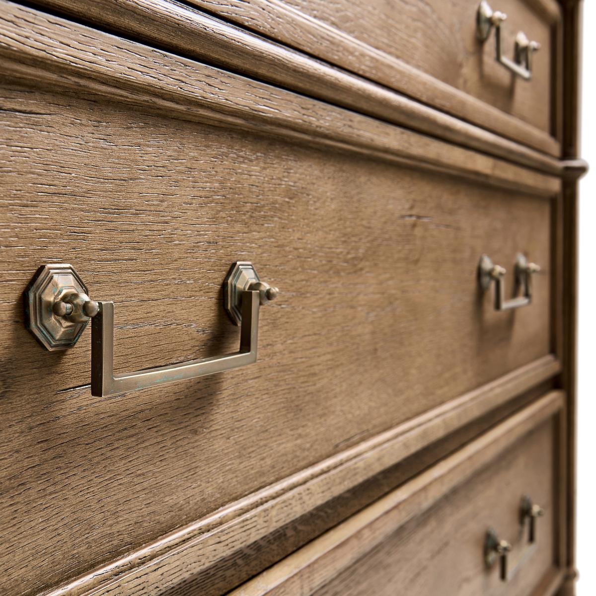Jonathan Charles Kalpa Louis XVI Drawer Chest - Stripped Chestnut