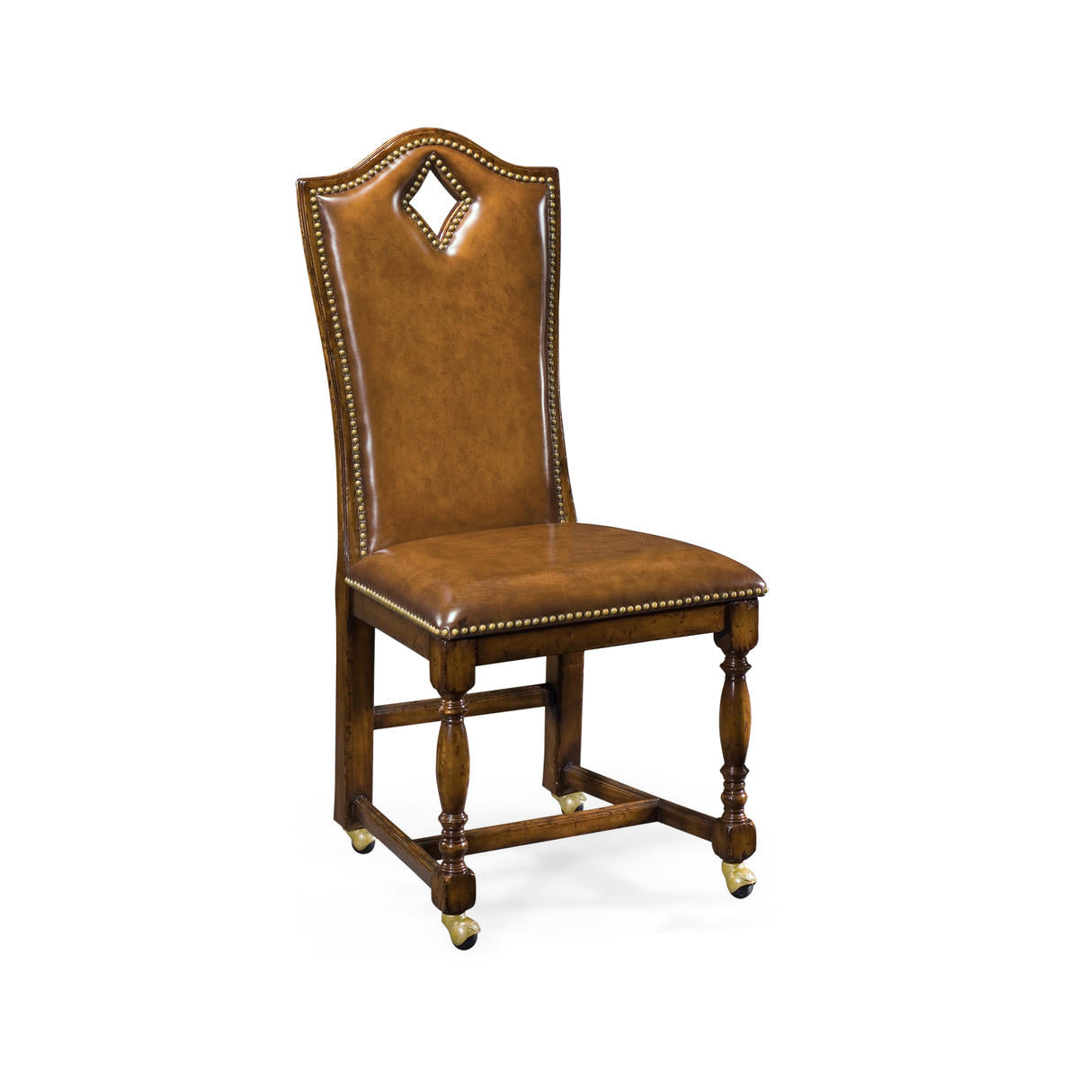 Jonathan Charles High Back Playing Card "Diamond" Side Chair