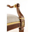 Jonathan Charles Buckingham Gilded Lyre Back Arm Chair