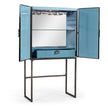 Jonathan Charles Sapphire Bar Cabinet