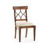 Jonathan Charles Regency Crotch Walnut Curved Back Side Chair