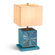 Jonathan Charles Sapphire Cube Table Lamp
