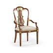 Jonathan Charles Buckingham Gilded Lyre Back Arm Chair