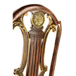 Jonathan Charles Buckingham Gilded Lyre Back Arm Chair