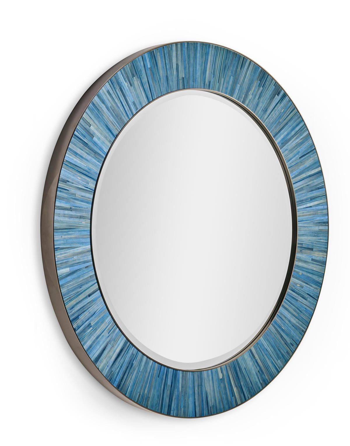 Jonathan Charles Sapphire Round Mirror