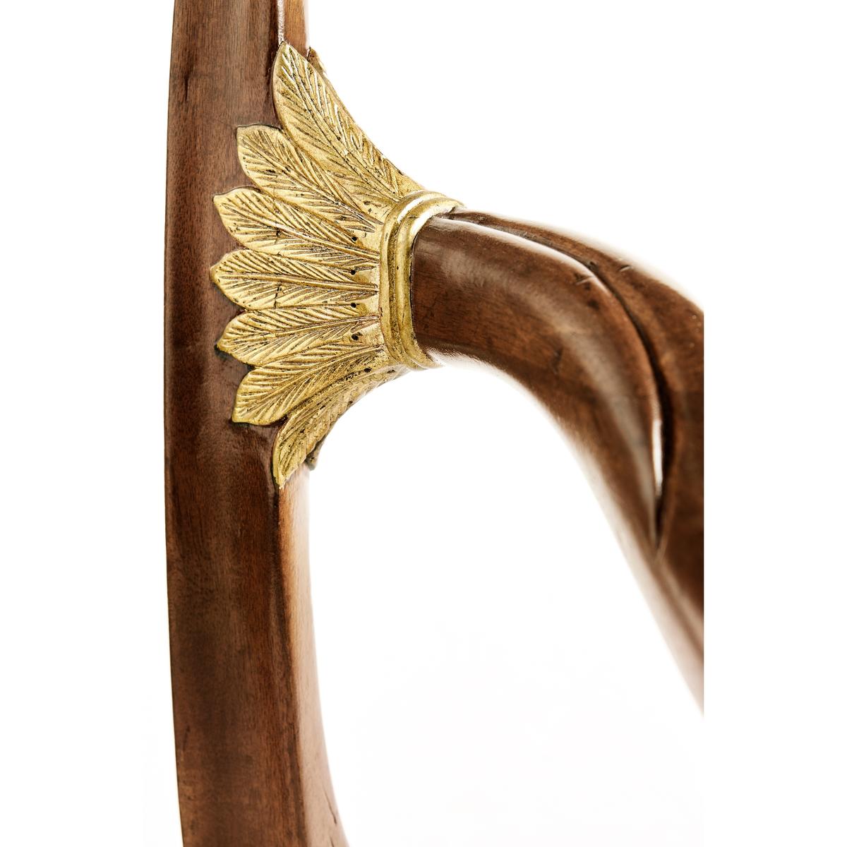 Jonathan Charles Buckingham Gilded Lyre Back Arm Chair