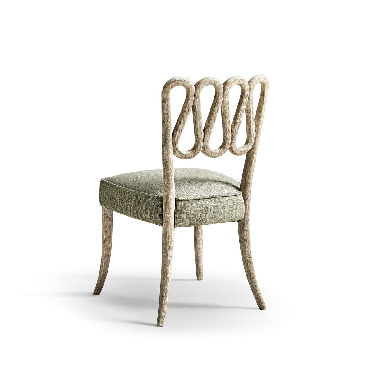 Jonathan Charles Ampney Washed Grey Oak Side Chair - Set of 2
