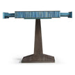 Jonathan Charles Sapphire Straw Game Table
