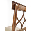 Jonathan Charles Regency Crotch Walnut Curved Back Side Chair