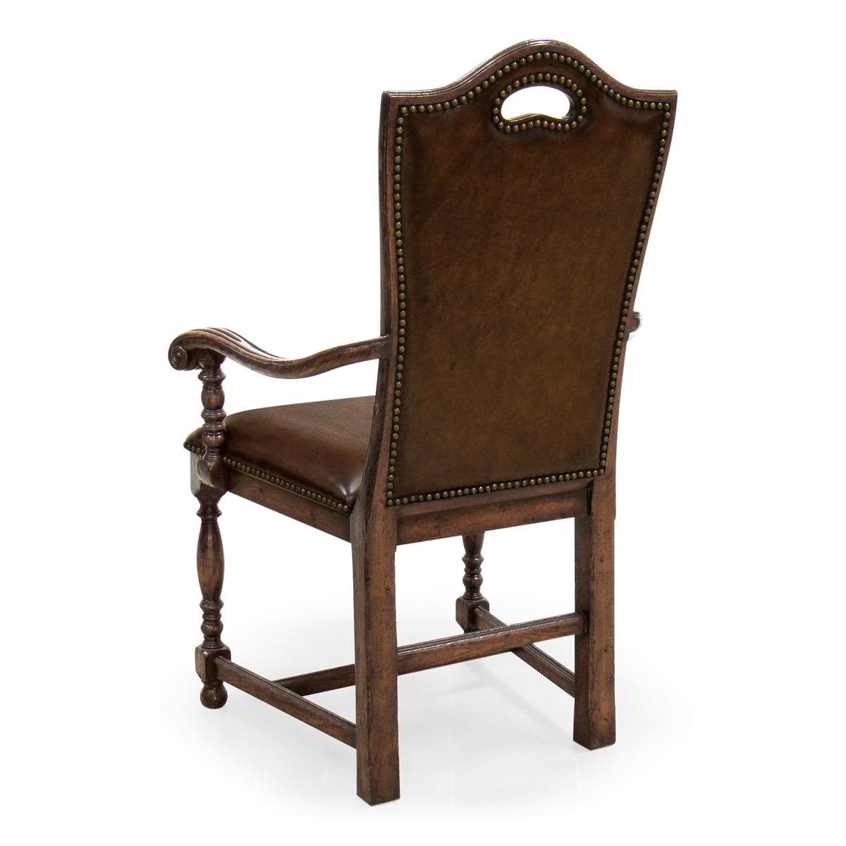 Jonathan Charles Traditional High Back Arm Chair