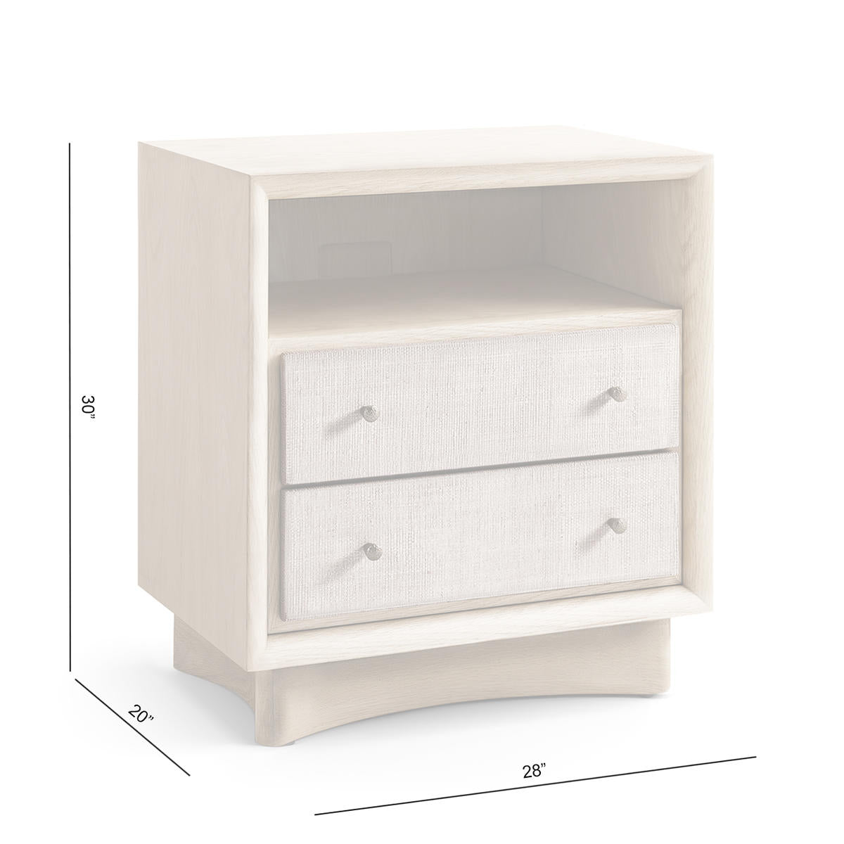 Jonathan Charles Keel Two Drawer Nightstand