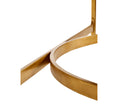 Jonathan Charles Large Églomisé & Gilded Iron Demilune Console