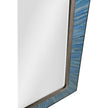 Jonathan Charles Sapphire Rectangular Wall Mirror